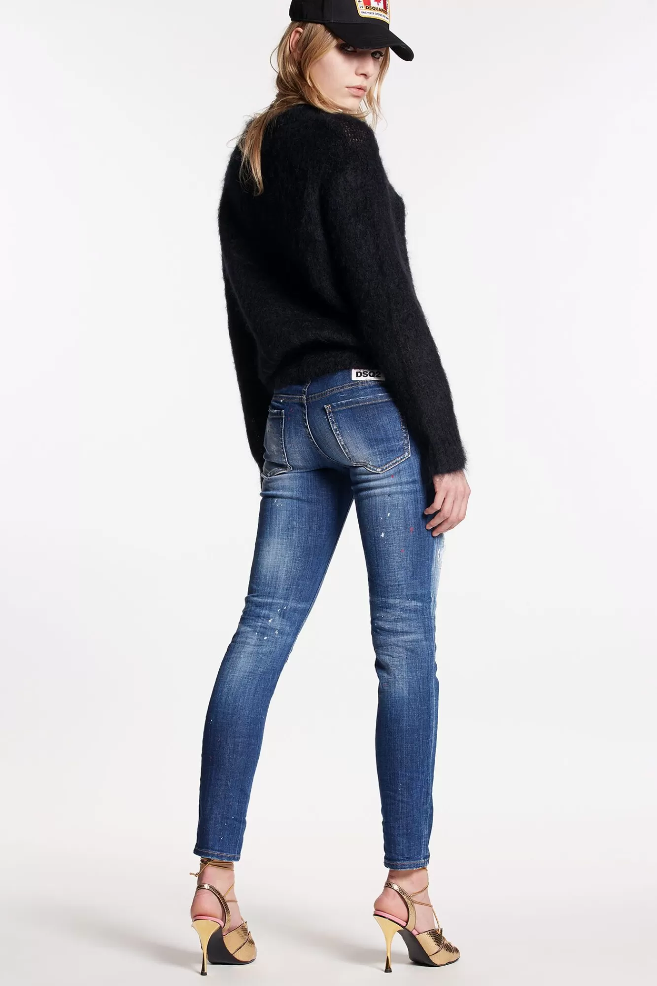 Medium Red Spots Wash Jennifer Jeans<Dsquared2 Shop