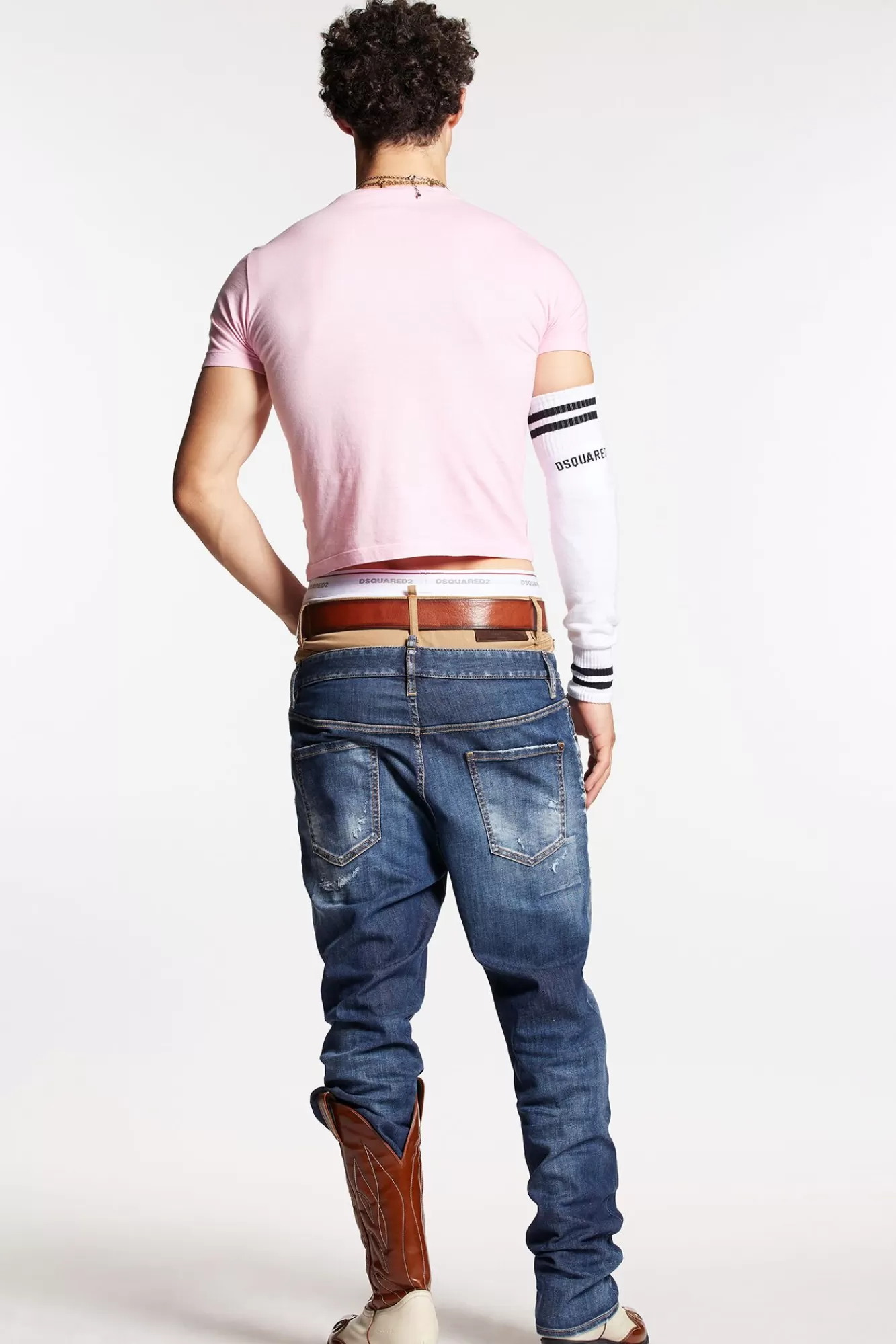 Medium Ripped Wash Skinny Twin Pack Jeans<Dsquared2 Hot