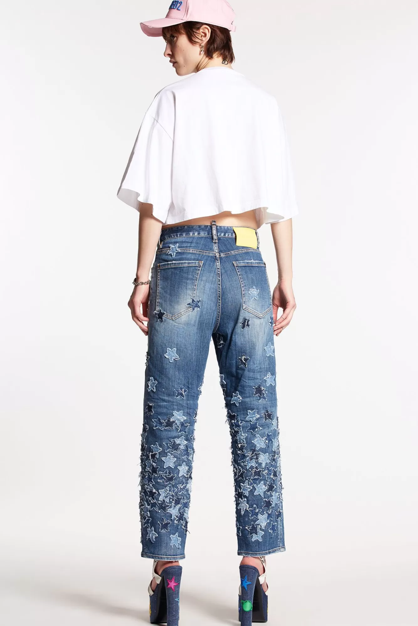 Medium Stars Wash Boston Jeans<Dsquared2 Sale