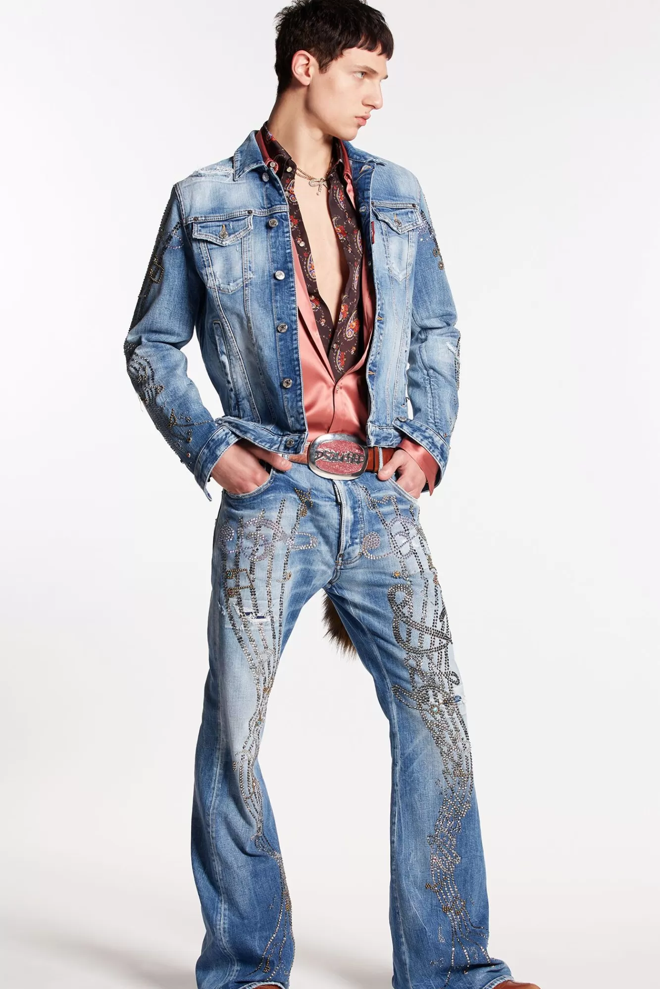 Medium Western Wash Bob Jeans<Dsquared2 Fashion