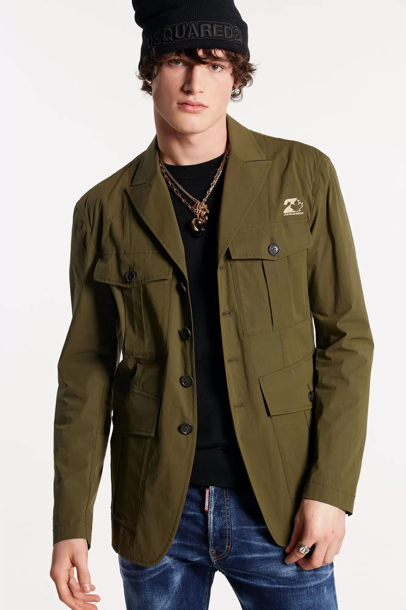 Military Blazer<Dsquared2 Online