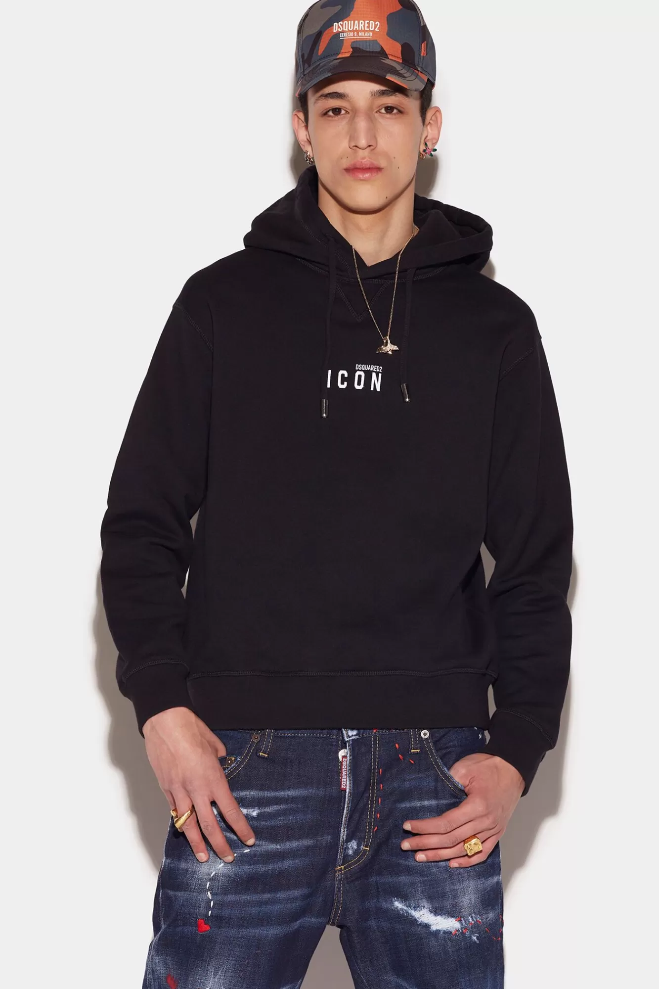 Mini Icon Cool Hoodie<Dsquared2 Cheap