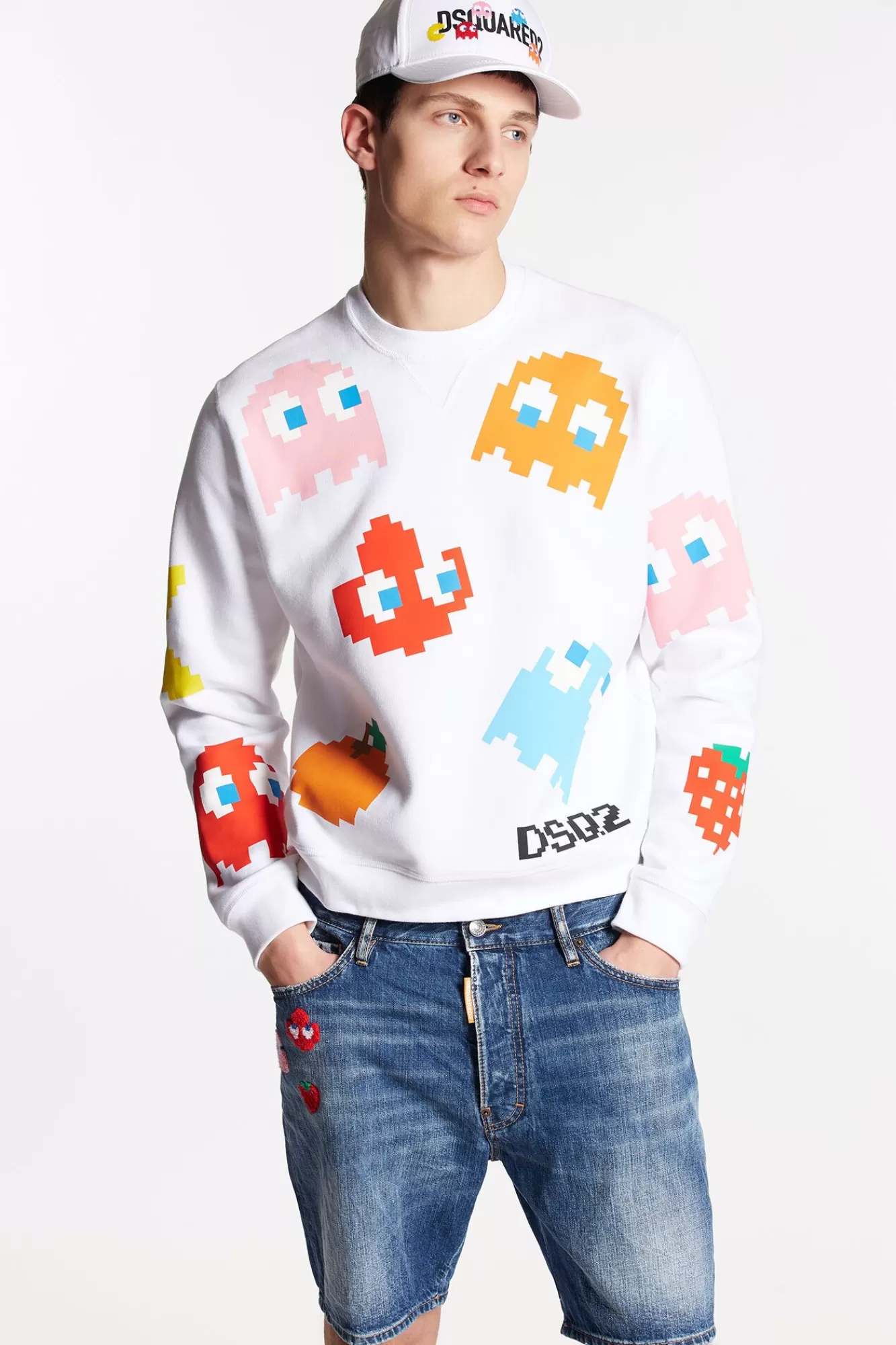 Pac-Man Crewneck Cool Sweatshirt<Dsquared2 Sale