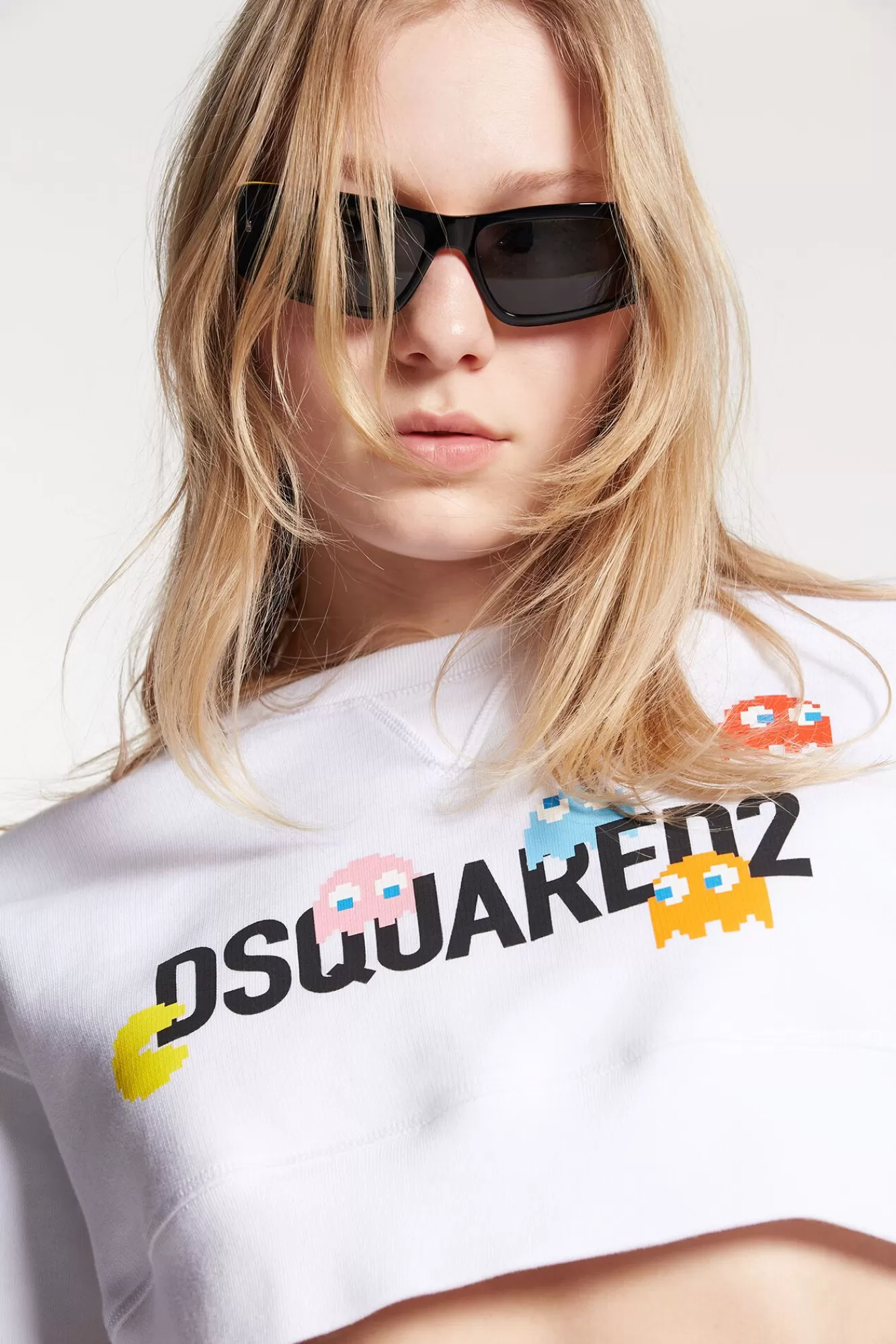 Pac-Man Cropped Cool Sweatshirt<Dsquared2 Clearance