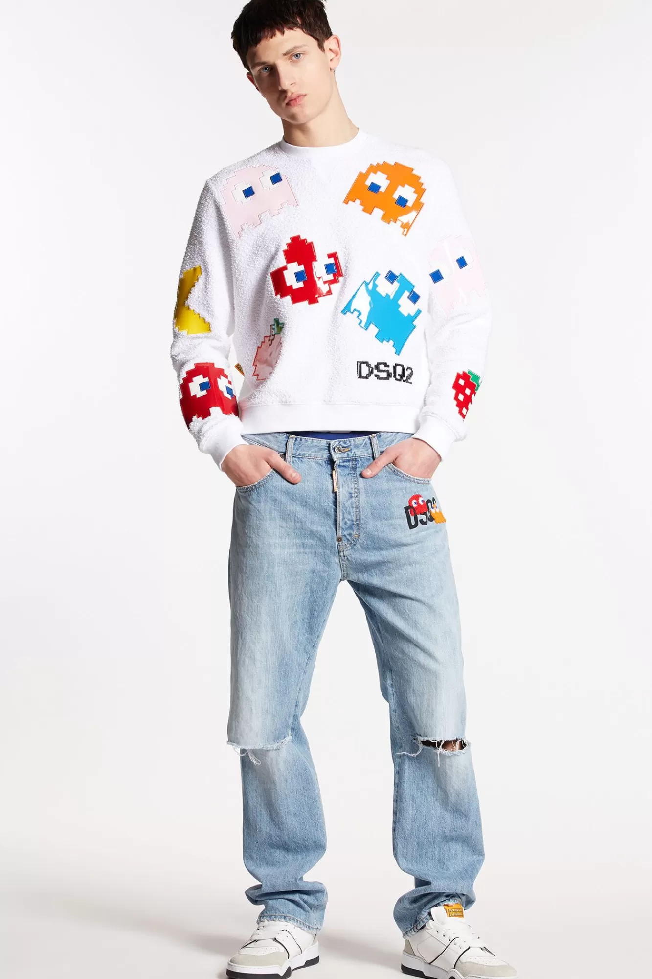 Pac-Man Light Wash 642 Jeans<Dsquared2 New