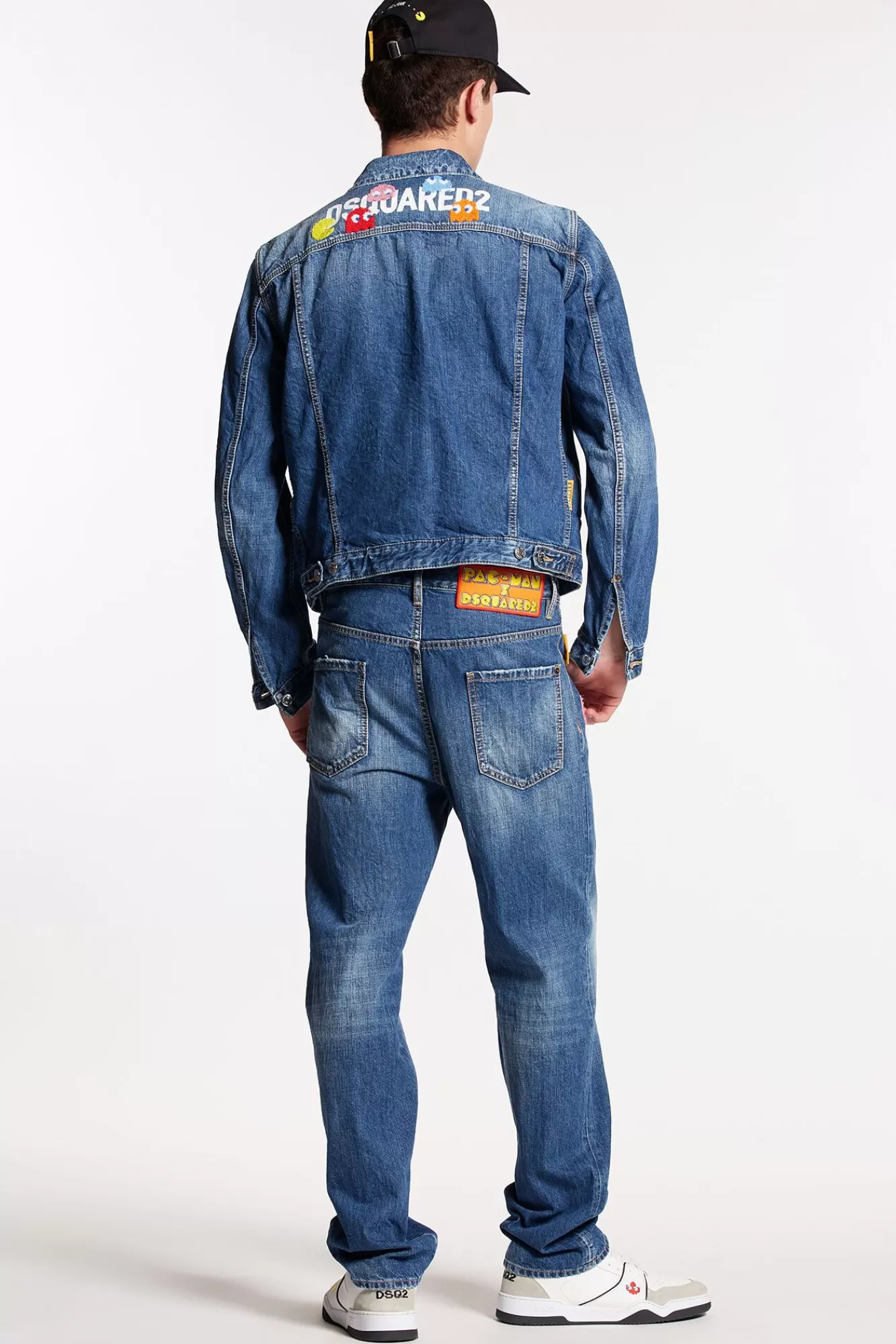 Pac-Man Medium Wash 642 Jeans<Dsquared2 Fashion