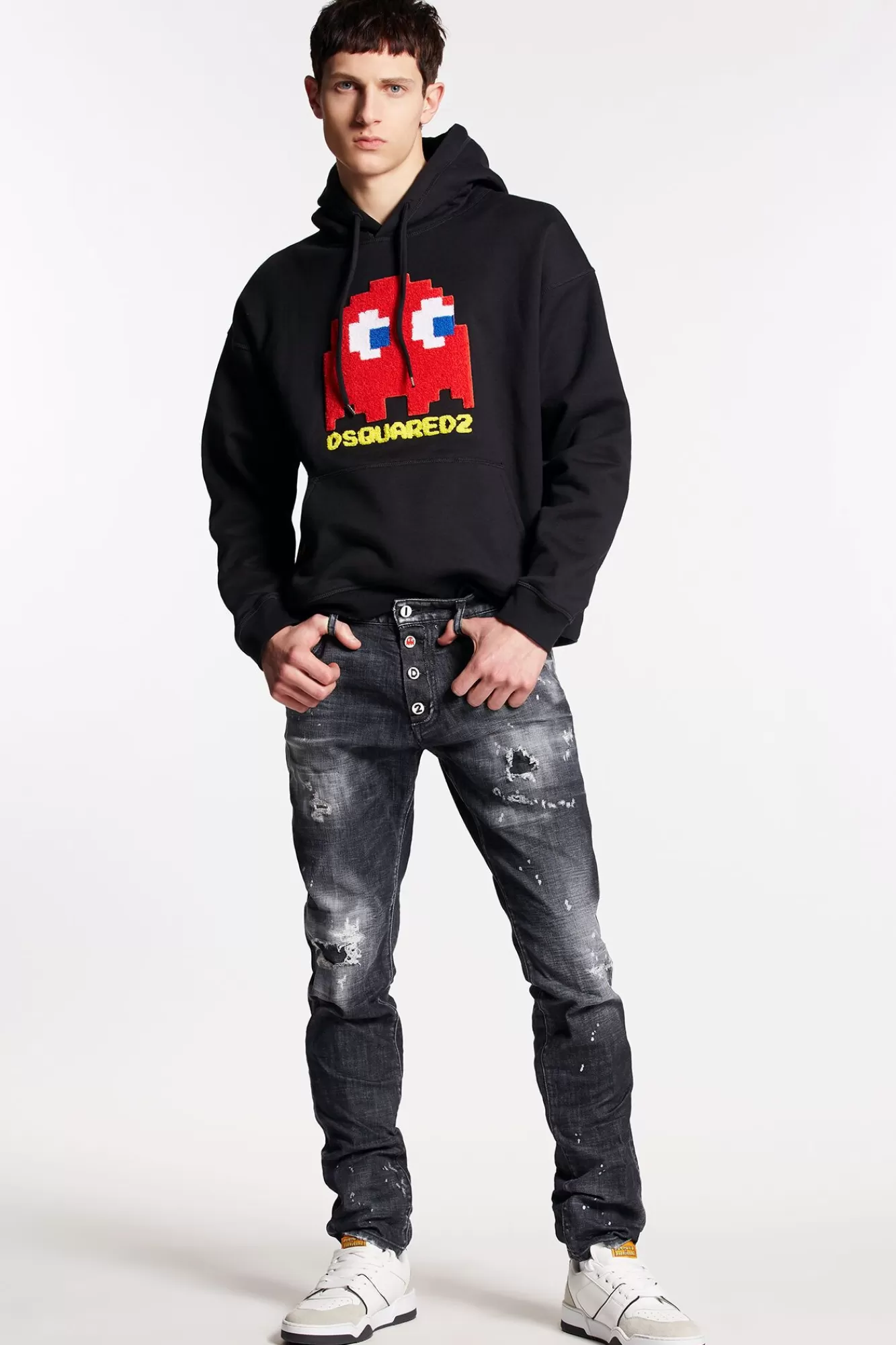 Pac-Man Wash Cool Guy Jeans<Dsquared2 Cheap