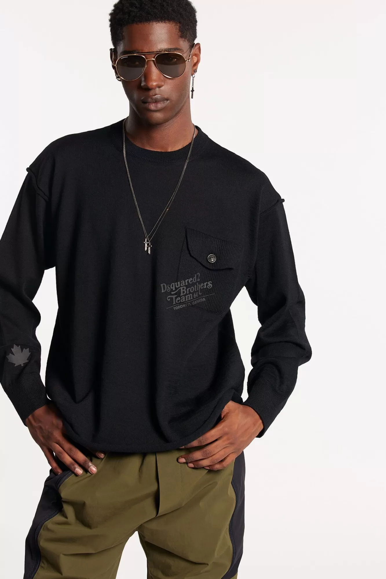 Patch Pocket Crewneck Knit<Dsquared2 Store