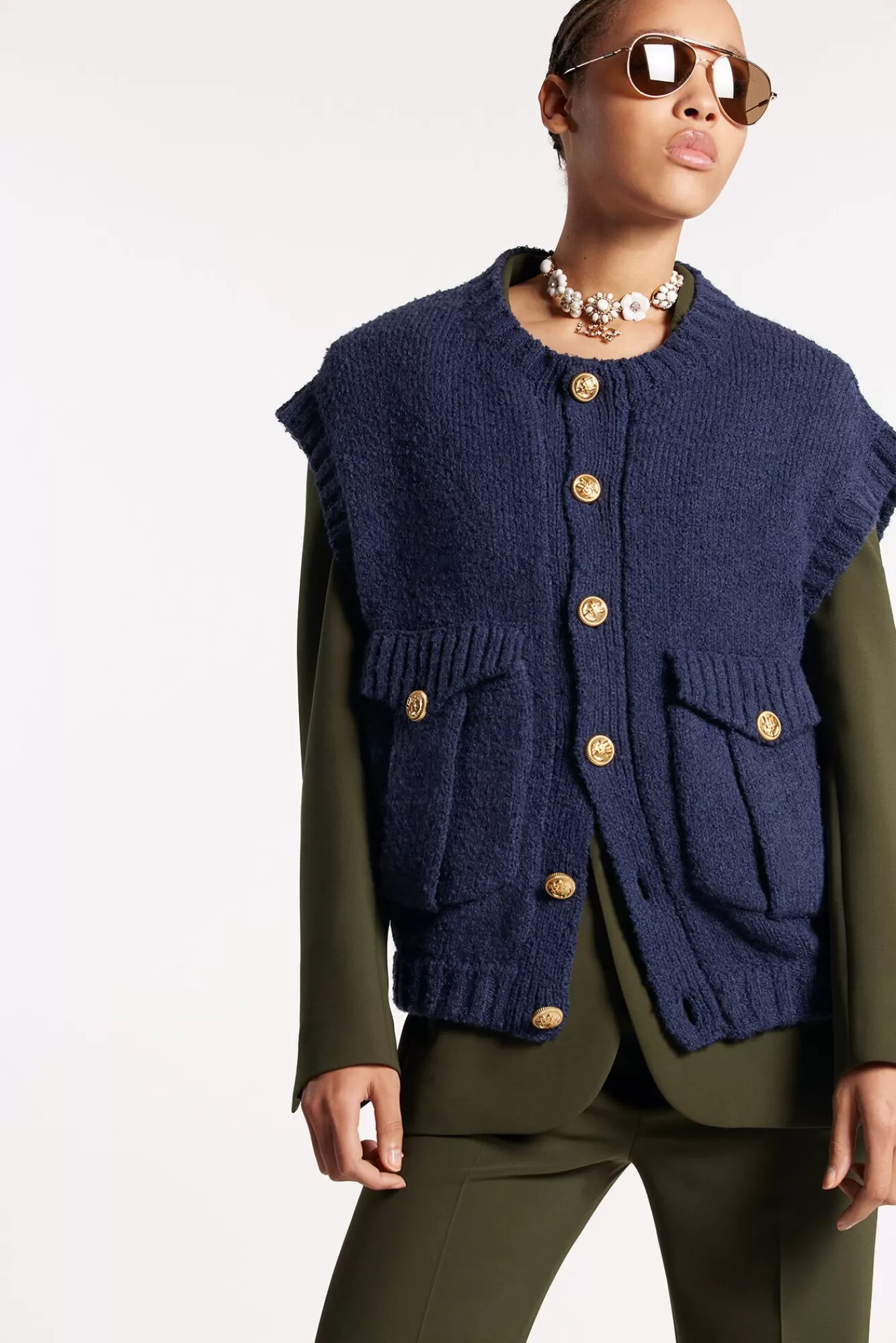 Patch Pocket Vest Knit<Dsquared2 Online