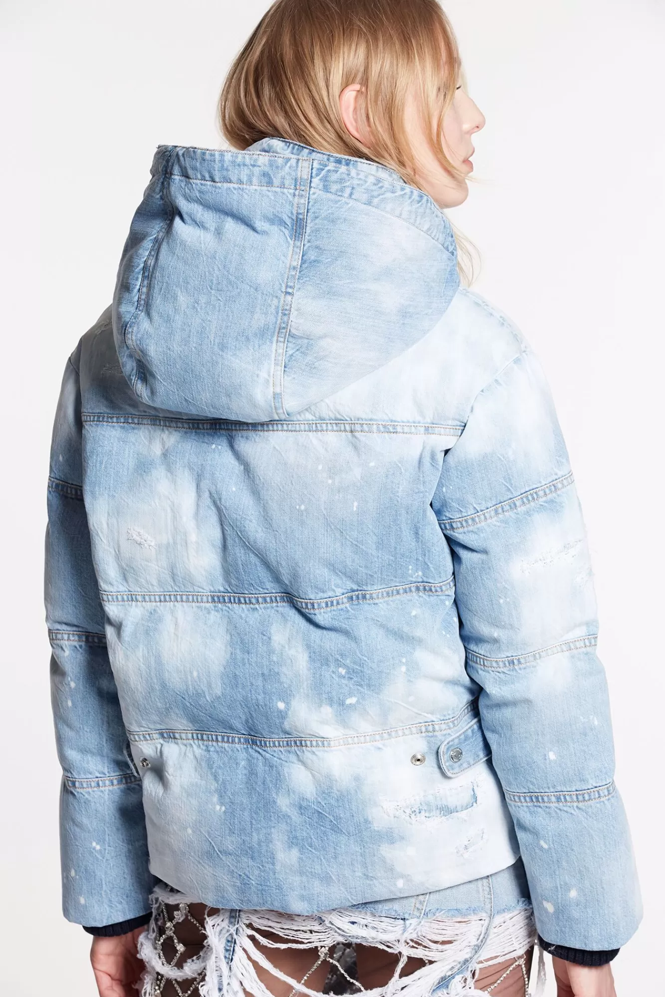 Puffer Jean Jacket<Dsquared2 Sale