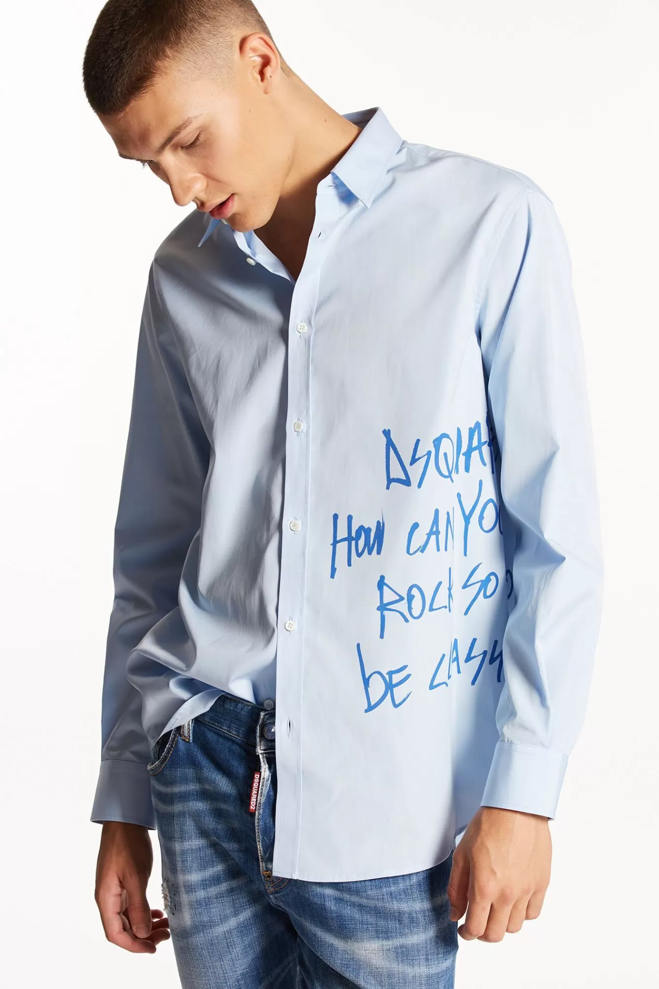 Relaxed Dan Graffiti Shirt<Dsquared2 Clearance