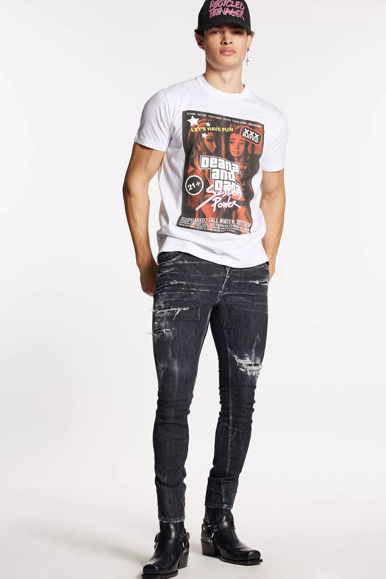 Ripped Wash Super Twinky Jeans<Dsquared2 Cheap