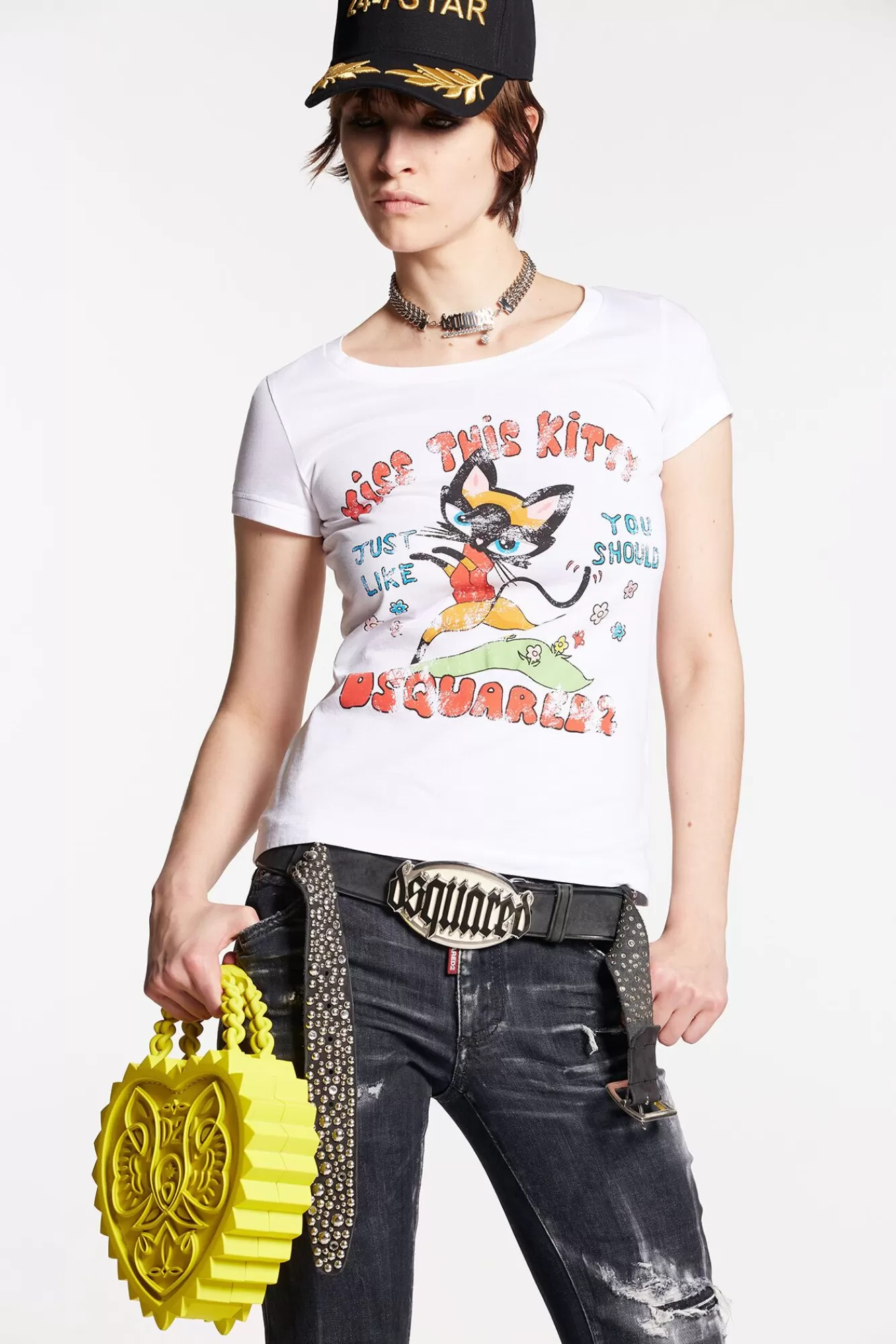 Scoop Crewneck T-Shirt<Dsquared2 Shop