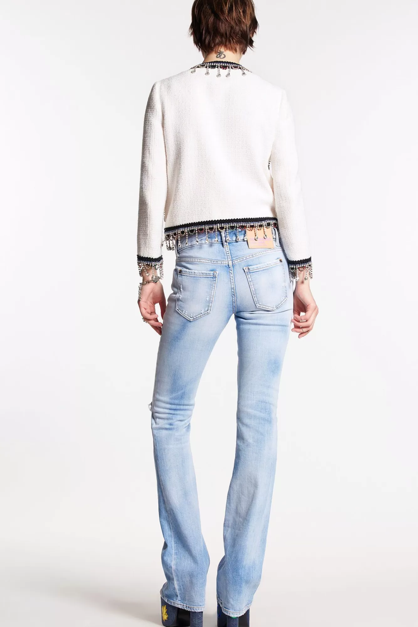 Super Fade Light Wash Medium Waist Flare Jeans<Dsquared2 Store