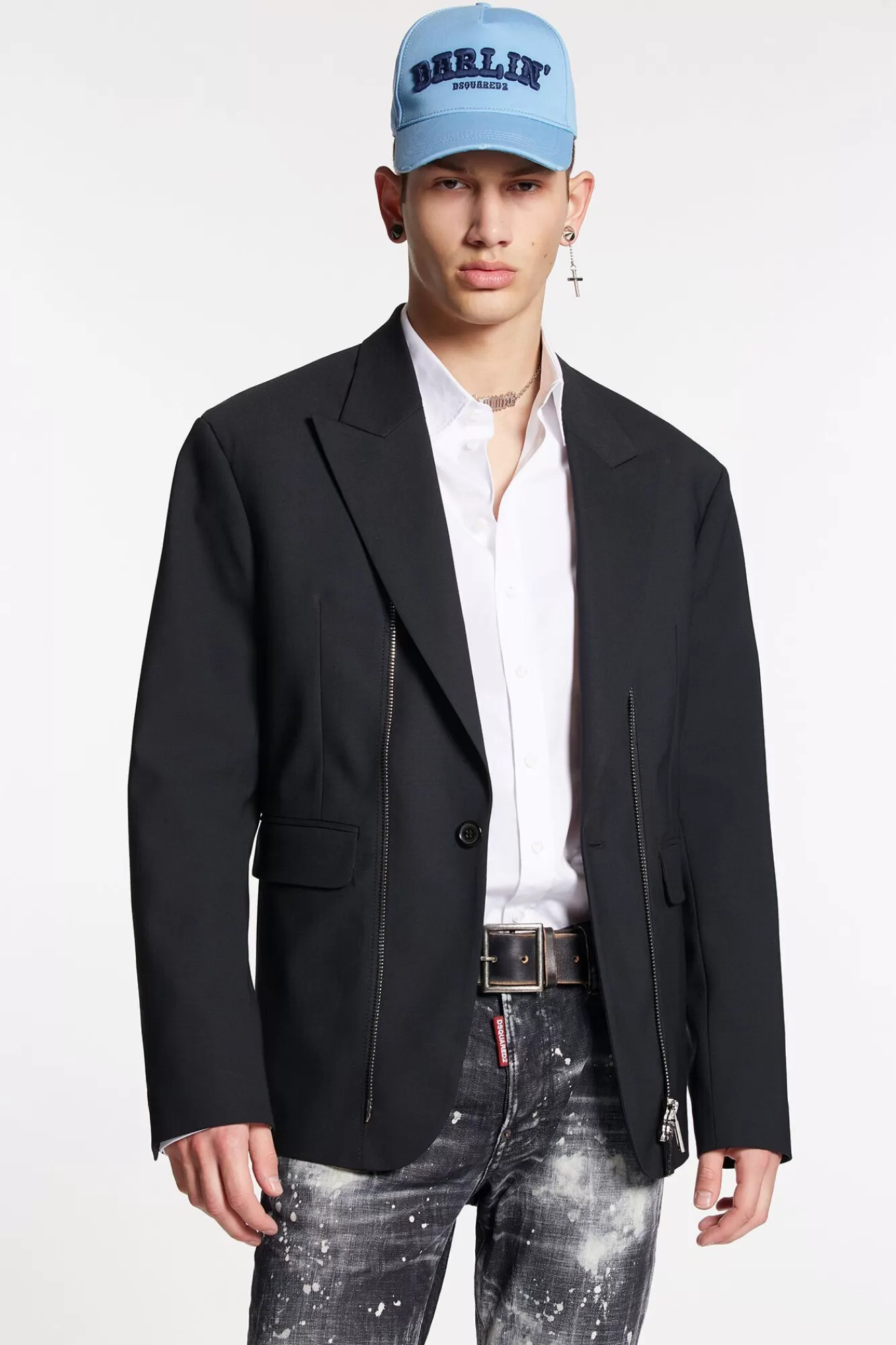 Twin Zips Blazer<Dsquared2 Hot