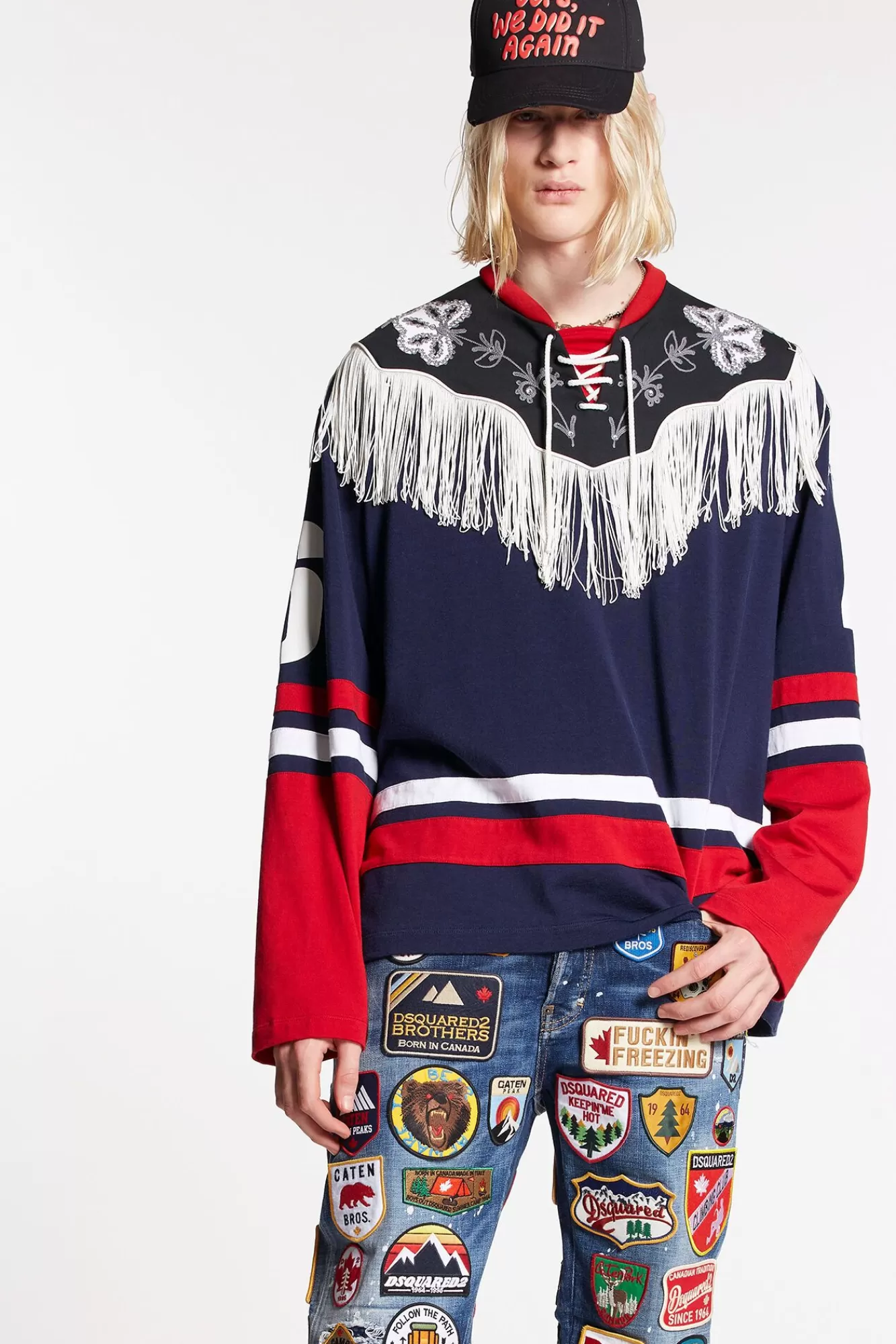 Vanise Western Hockey T-Shirt<Dsquared2 Hot