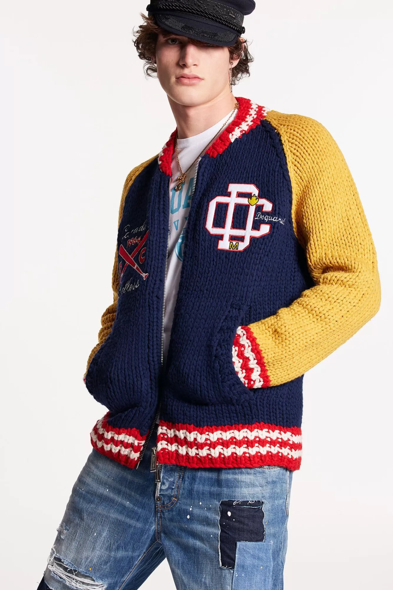 Varsity Cardigan Knit<Dsquared2 Store