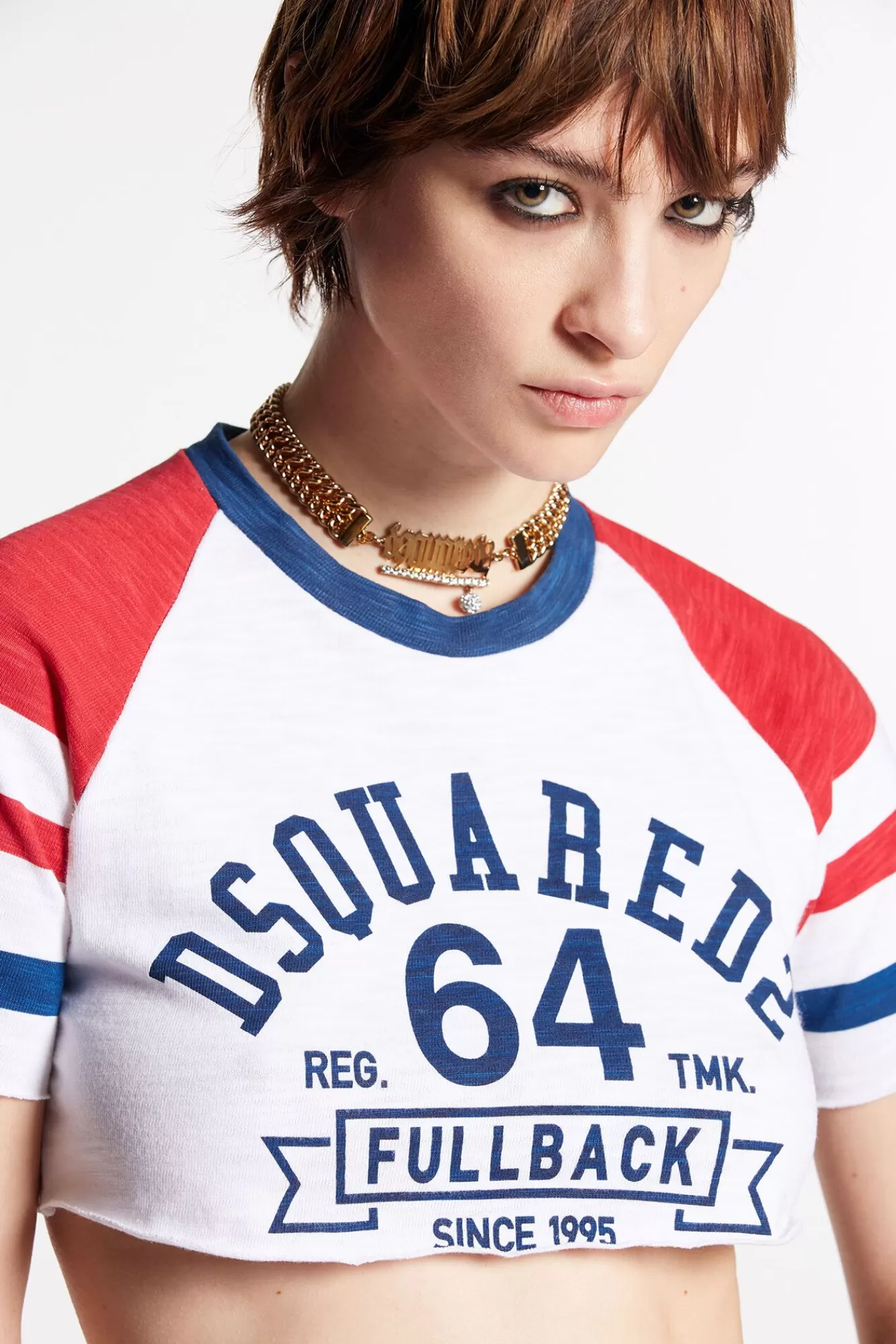 Varsity Cropped Mini T-Shirt<Dsquared2 Clearance