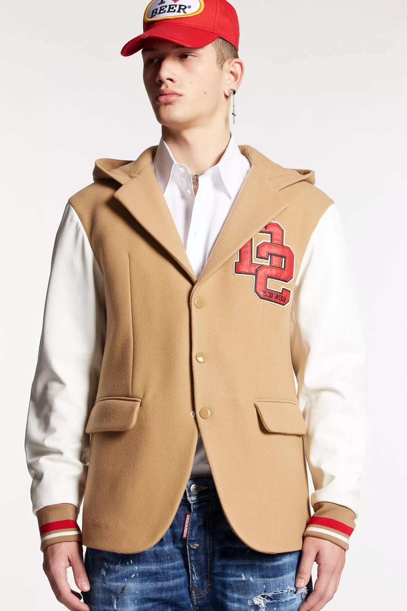 Varsity Hooded Blazer<Dsquared2 New