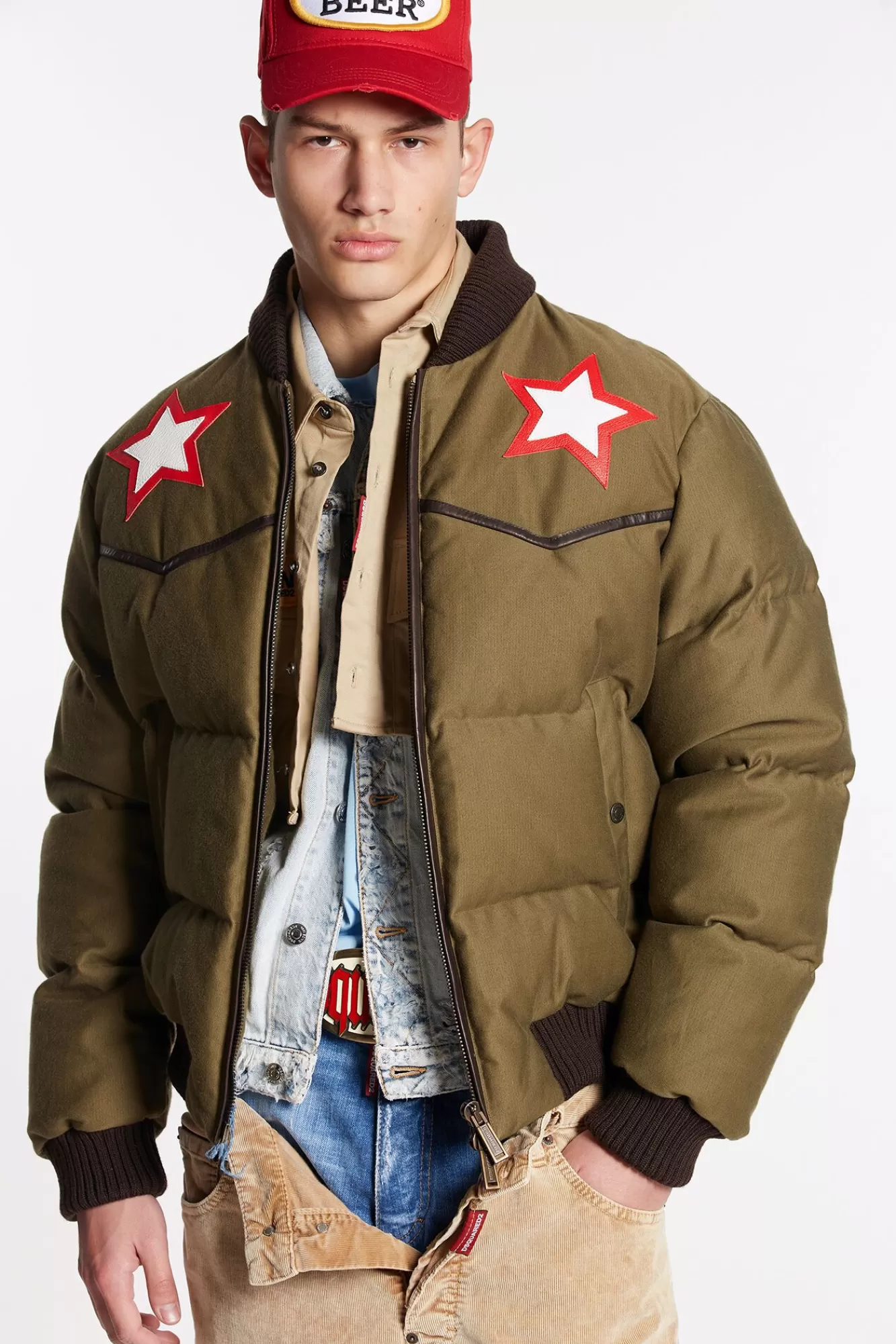 Western Puff Bomber Jacket<Dsquared2 Flash Sale